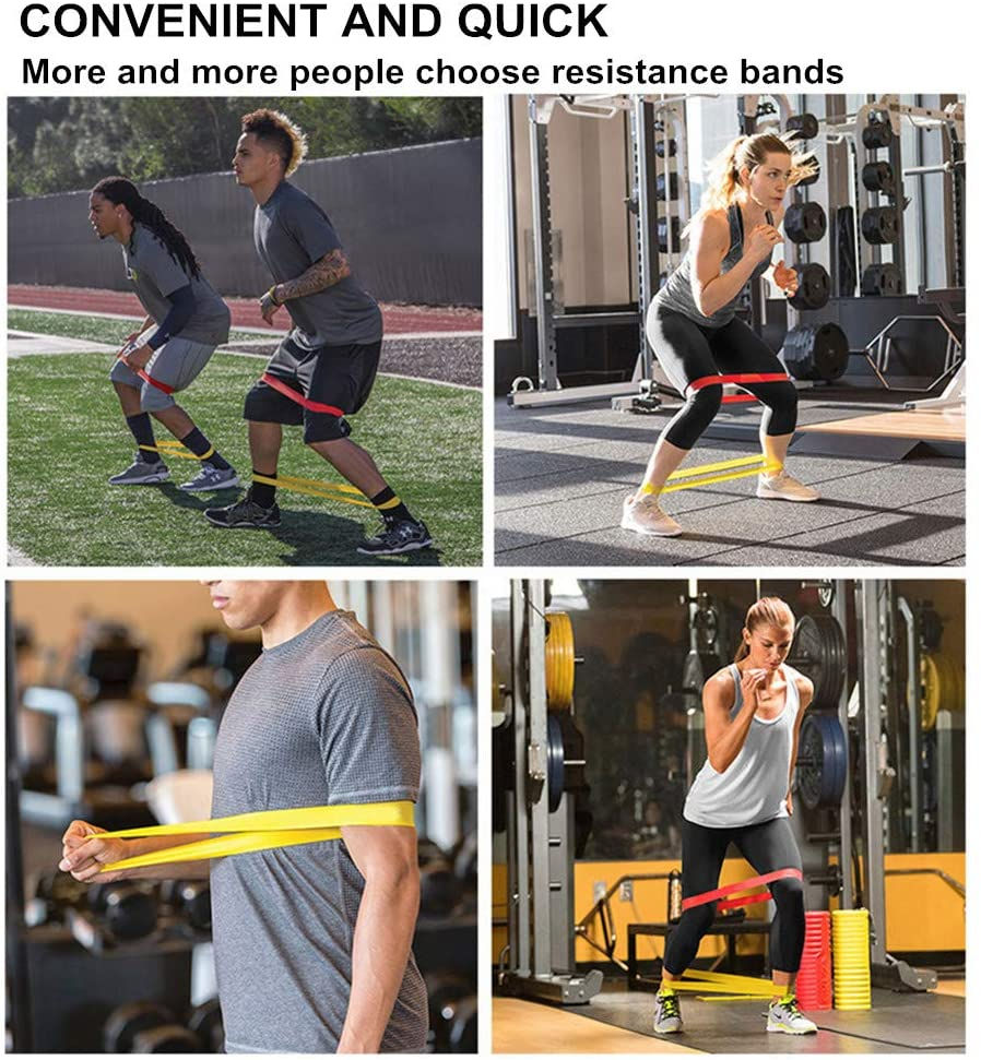 Thumbnail: Different Resistance Bands Yoga Band Fitness Exercise Training Hip Tension Band 
