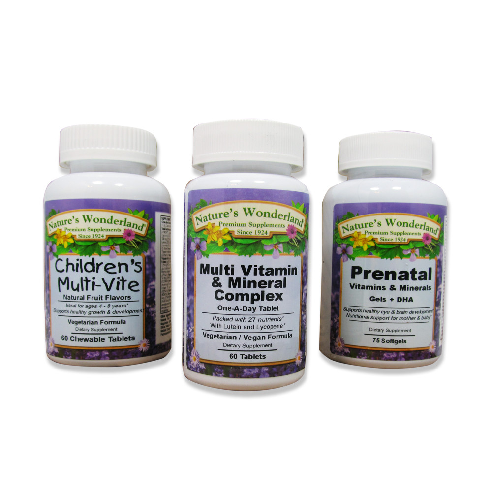 Children's Multi-Vite, Prenatal Vitamin, and Multi-Vitamin Bundle