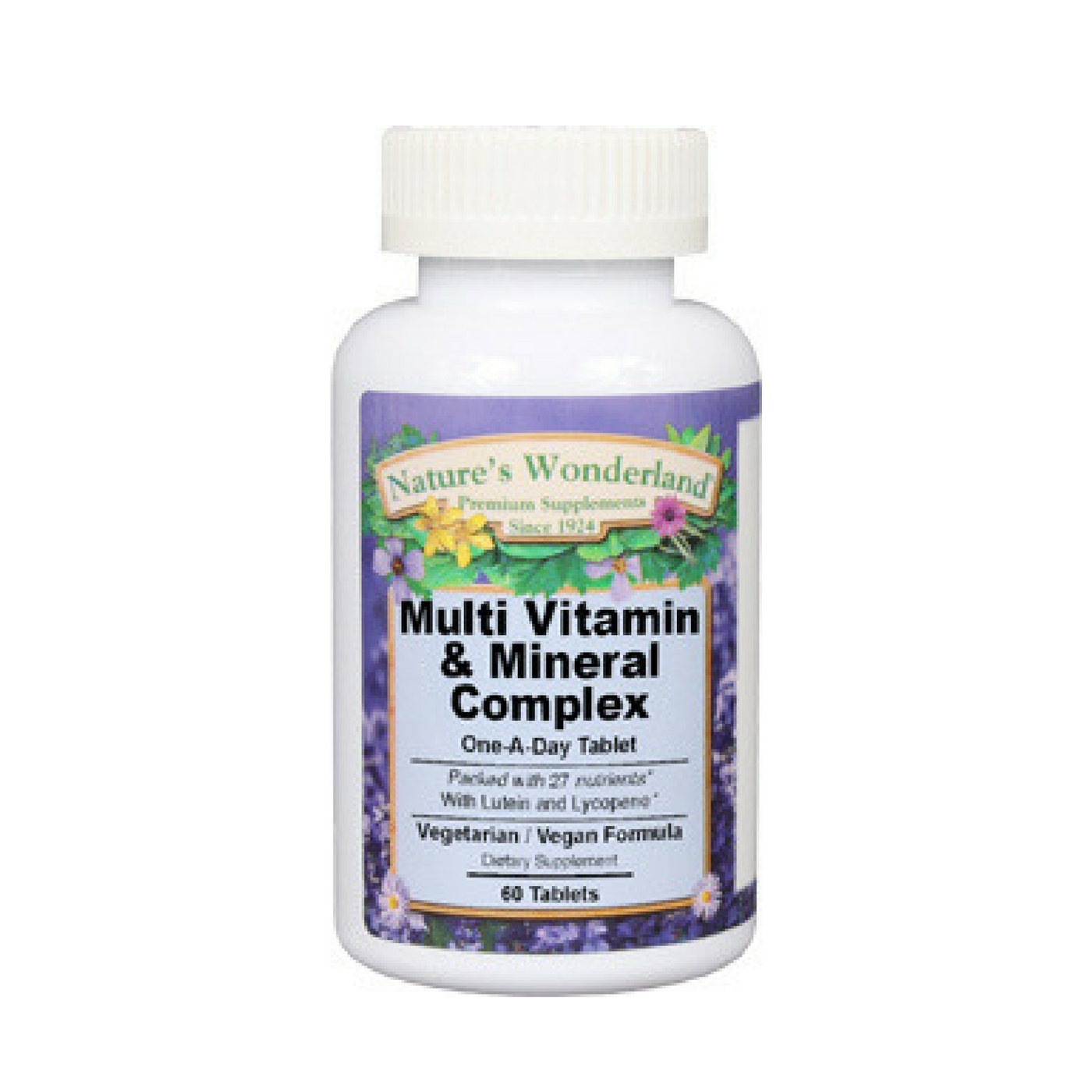 Multi Vitamin & Mineral Complex, 60 tablets (Nature's Wonderland)