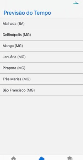 Tela do app - listagem