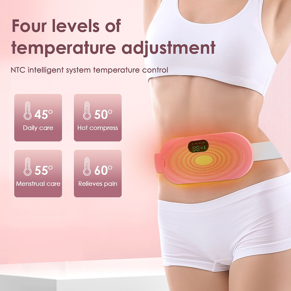 Miniatura: Almofada de aquecimento elétrico cãibra menstrual massageador cinto feminino p