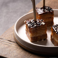 Hoisin Pork Belly Skewers