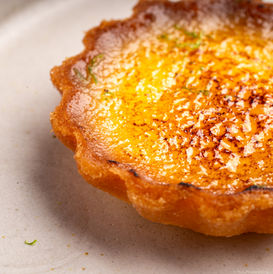 Mini Lemon Tarts, Lime Zest
