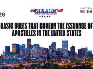 Basic Rules That Govern the Issuance of Apostilles in the United States