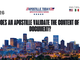 Does an Apostille Validate the Content of a Document?