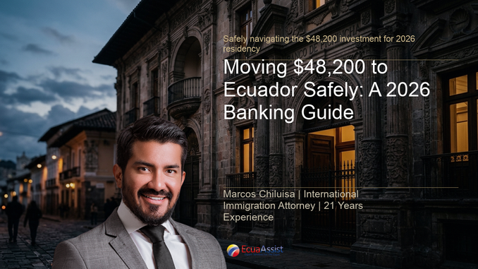 Moving $48,200 to Ecuador Safely: A 2026 Banking Guide