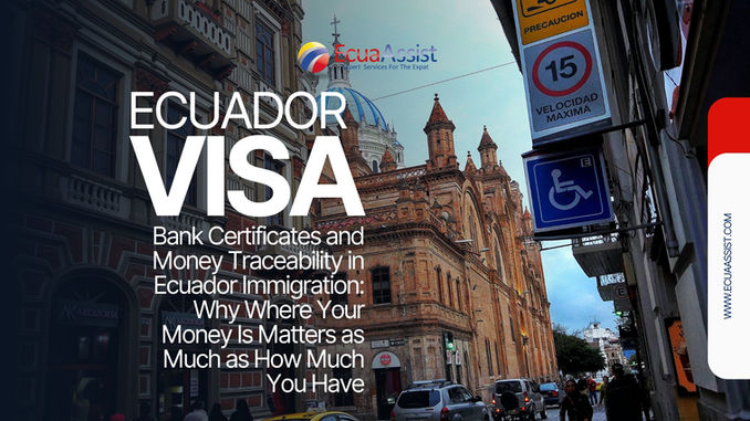 Bank Certificates and Money Traceability in Ecuador Immigration: Why Where Your Money Is Matters as Much as How Much You Have
