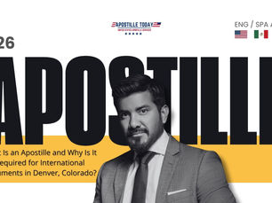 What Is an Apostille and Why Is It Required for International Documents in Denver, Colorado?