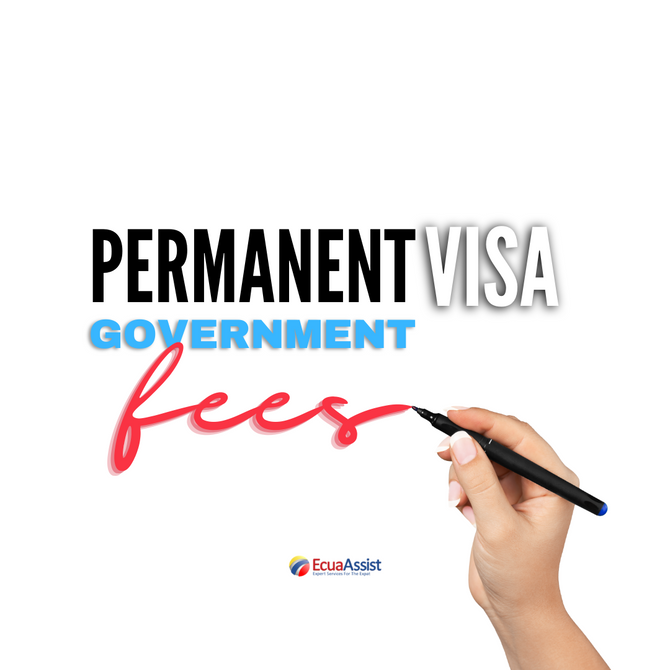 What are the Government Fees for Permanent Residency Visa?