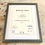 Thumbnail: a framed certificate for pet first aid course