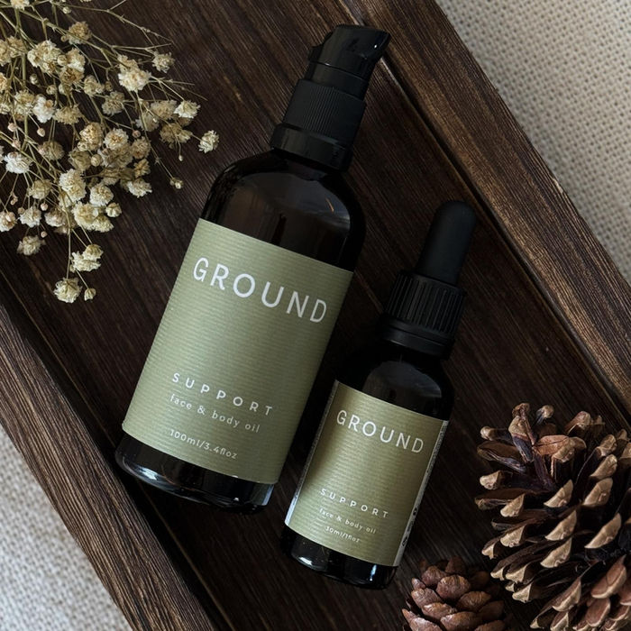 GROUND WellbeingのSupportシリーズ。女性の健康や更年期、PMSケアに特化したセルフケア製品。