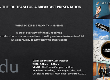 Come meet the IDU team in Johannesburg