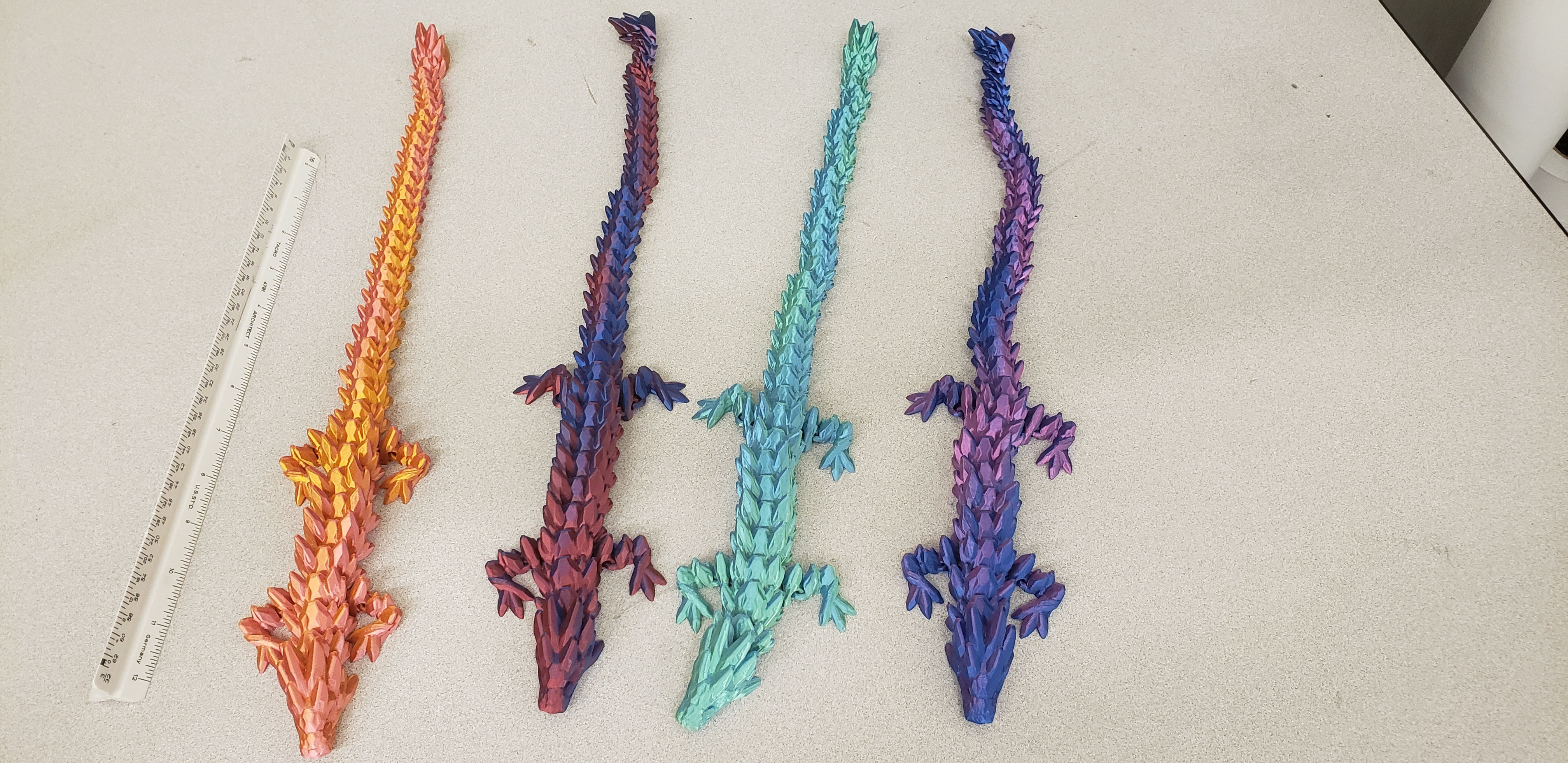 Solid Colored Small Fidget Dragons or aligators