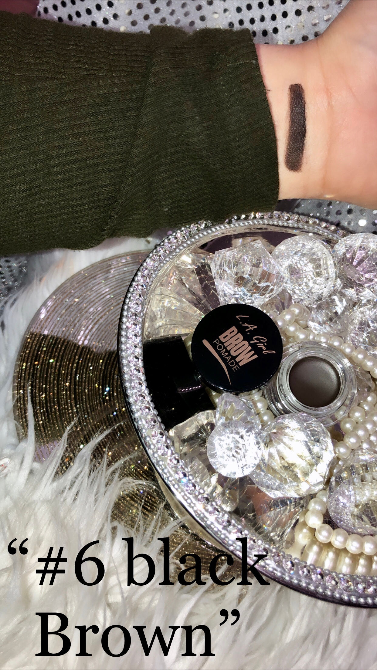 LA Girl #6 Black Brown Eyebrow Pomade