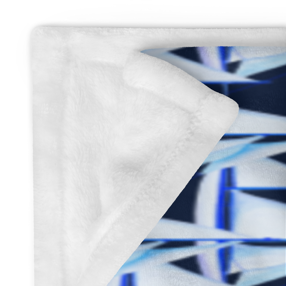 Thumbnail: Throw Blanket in Watercolor Sailboat Print