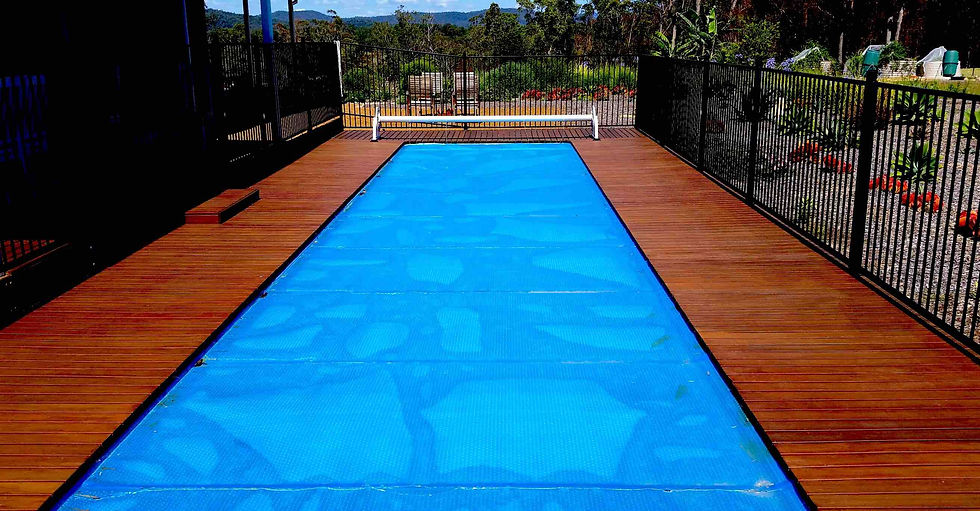 Deck poolside