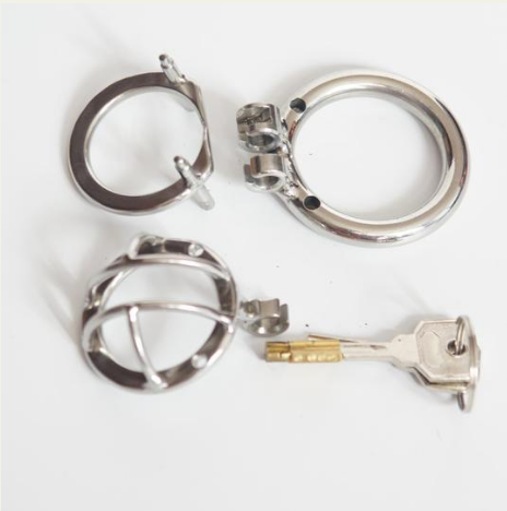 Thumbnail: Metal Chastity Cage (small) Integrated Lock