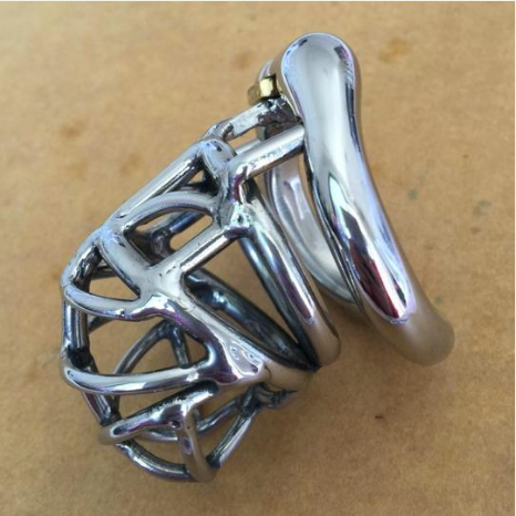 BLACK WIDOW Steel Male Cock Cage