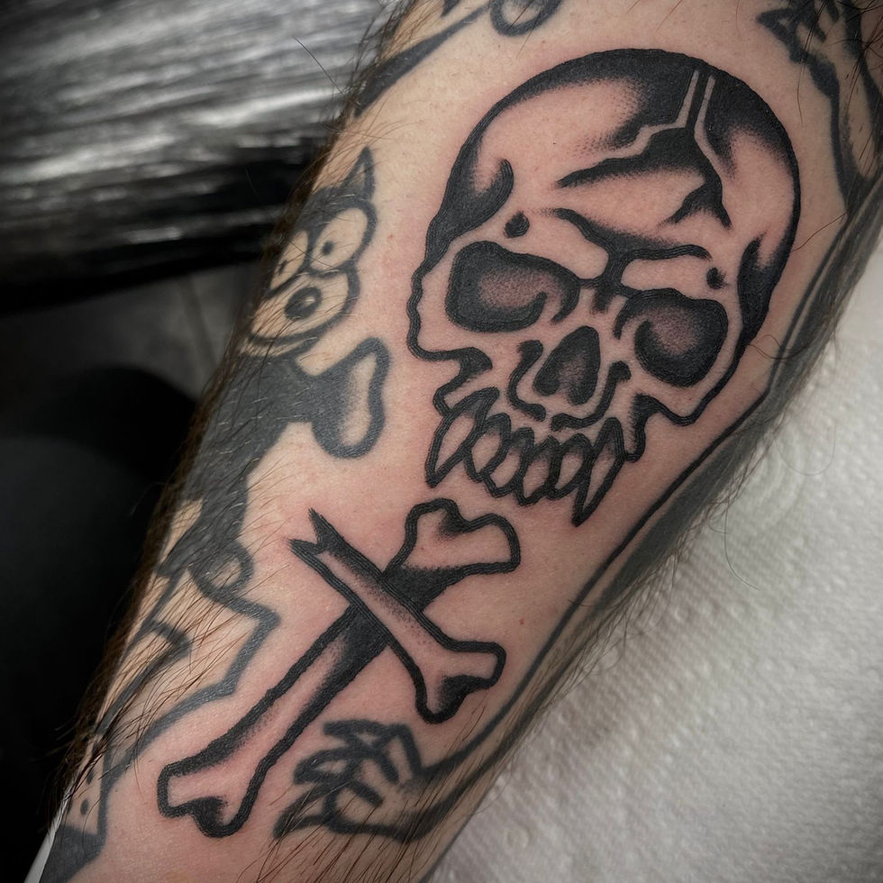 Black & Grey / Stippled