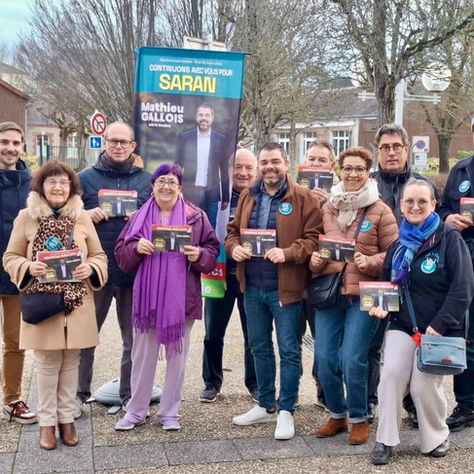 Les 35 candidates et candidats de la liste "Continuons avec Vous pour Saran"