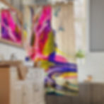 Thumbnail: Wicked Liquid - Rose Bud of Love Shower Curtain 
