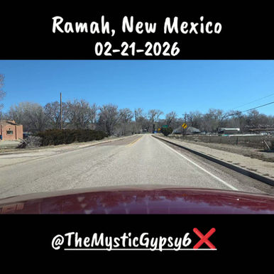 Driving through the town of Ramah, New Mexico