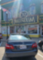 Photo of a Mercedes in front of the Oz Museum in Kansas