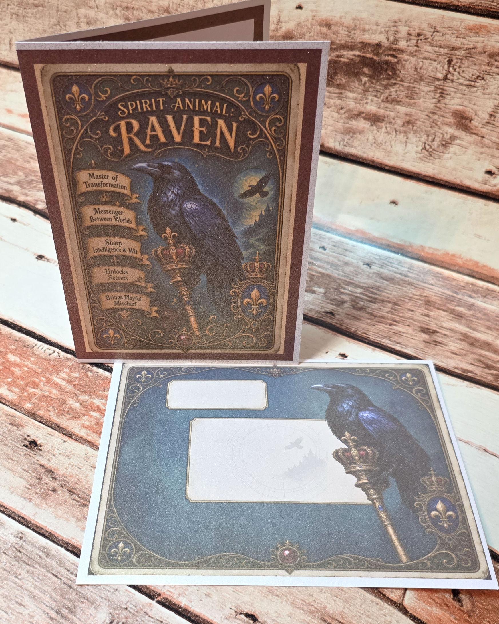 Magically Infused Greeting Cards - SPIRIT ANIMALS - Raven