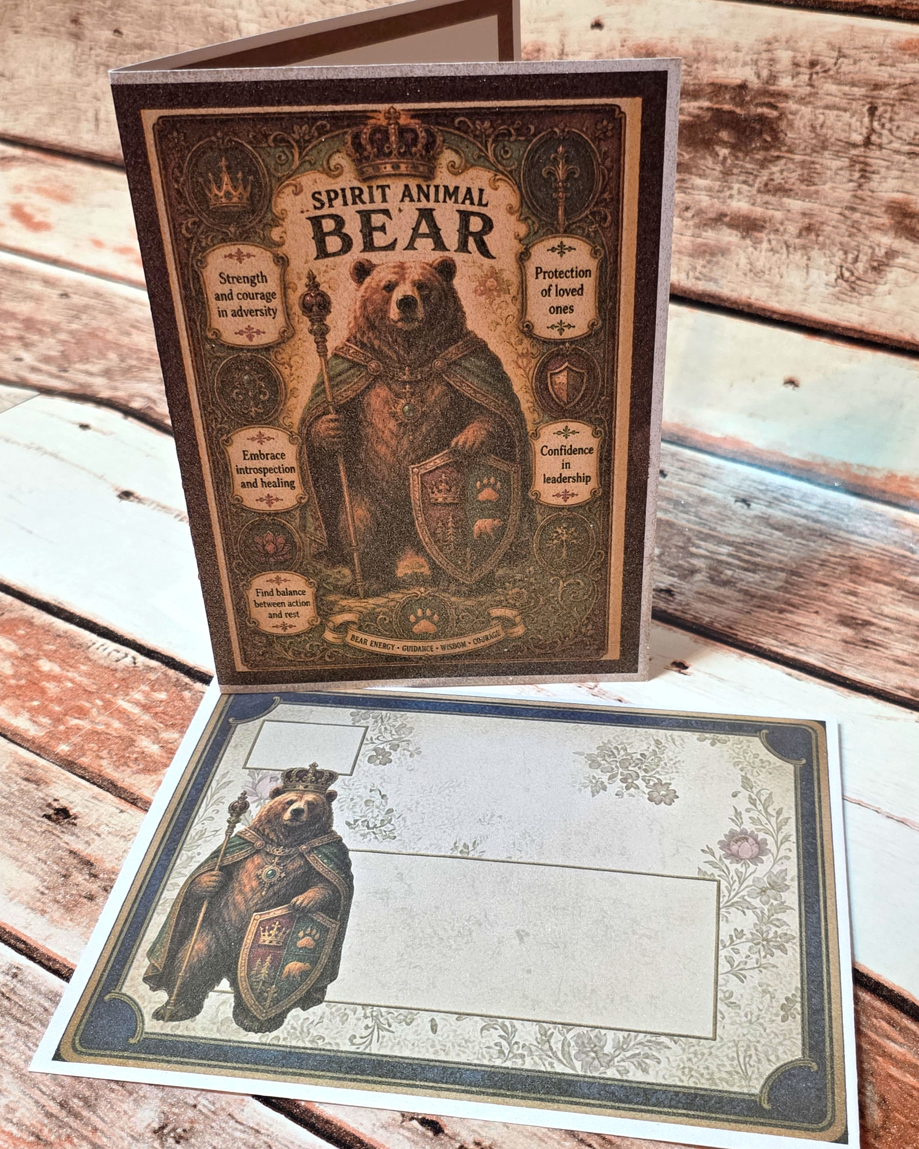 Magically Infused Greeting Cards - SPIRIT ANIMALS - Bear