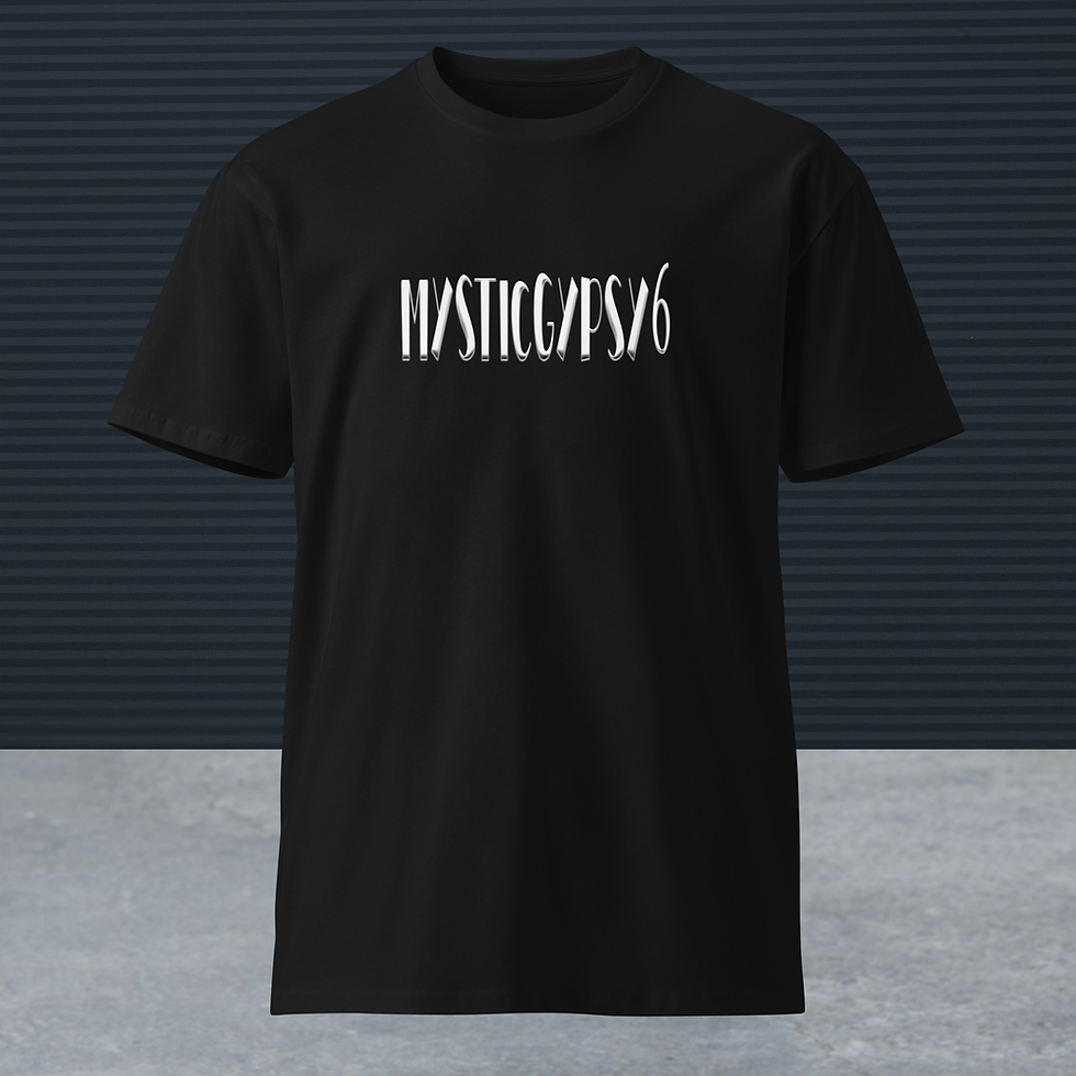 Thumbnail: MysticGypsy6.com T-Shirt (Black w/ White)