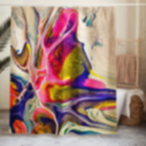 Wicked Liquid - Rose Bud of Love Shower Curtain 