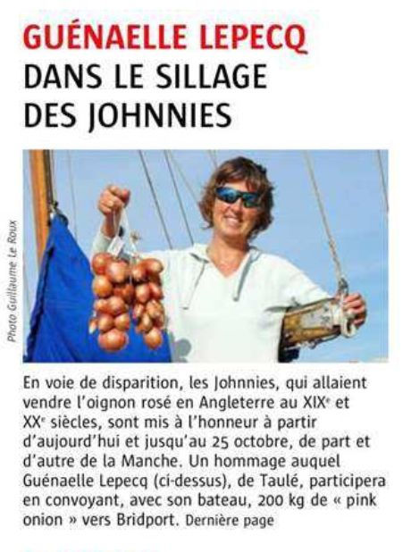 Onion Jack, Le Télégramme 14/10/2015