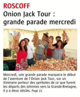 Onion Jack, Le Télégramme 12/10/2015