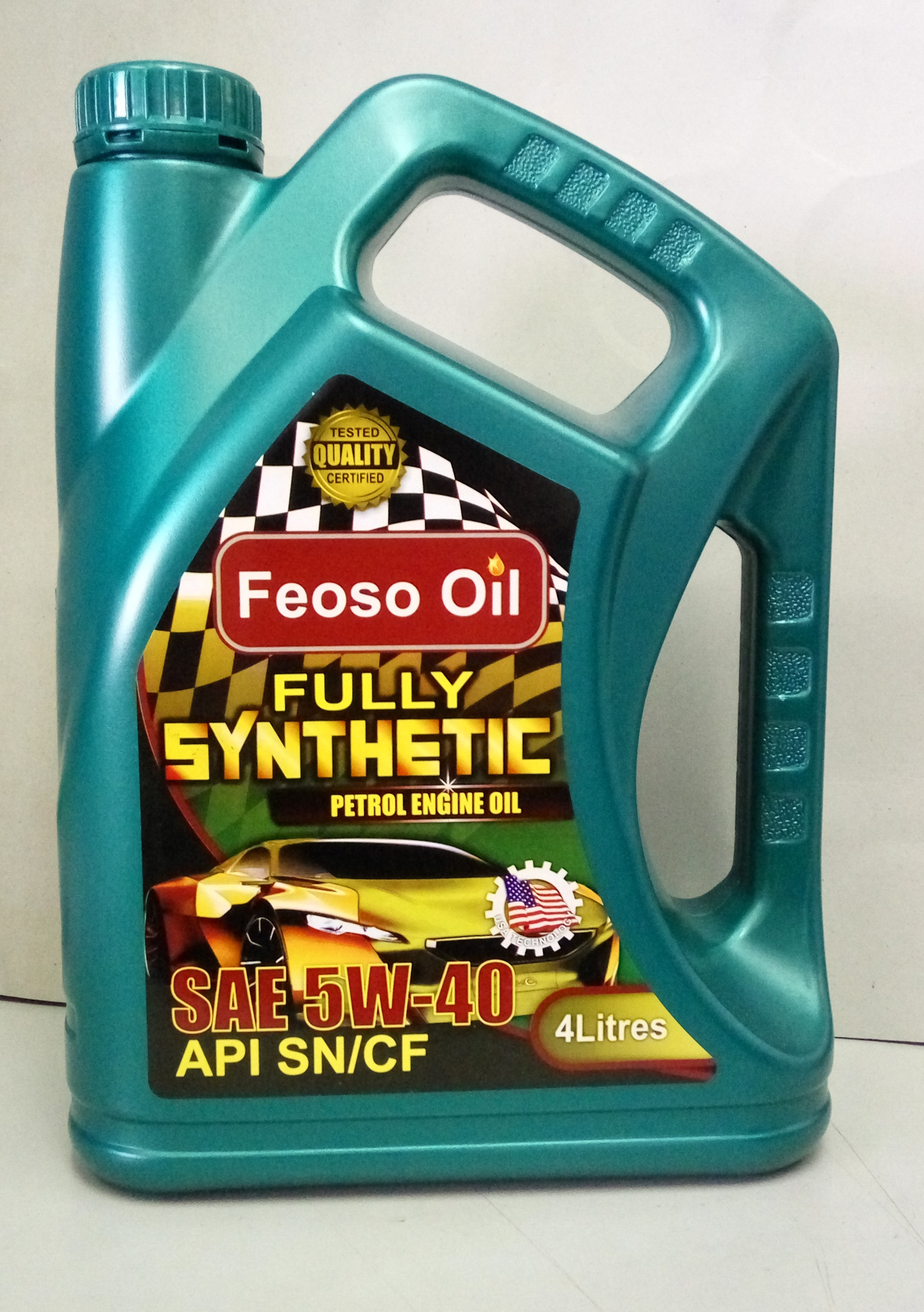 FEOSO - FULLY SYNTHETIC SAE 5W-40 GENUINE ENGINE OIL API SN/CF
