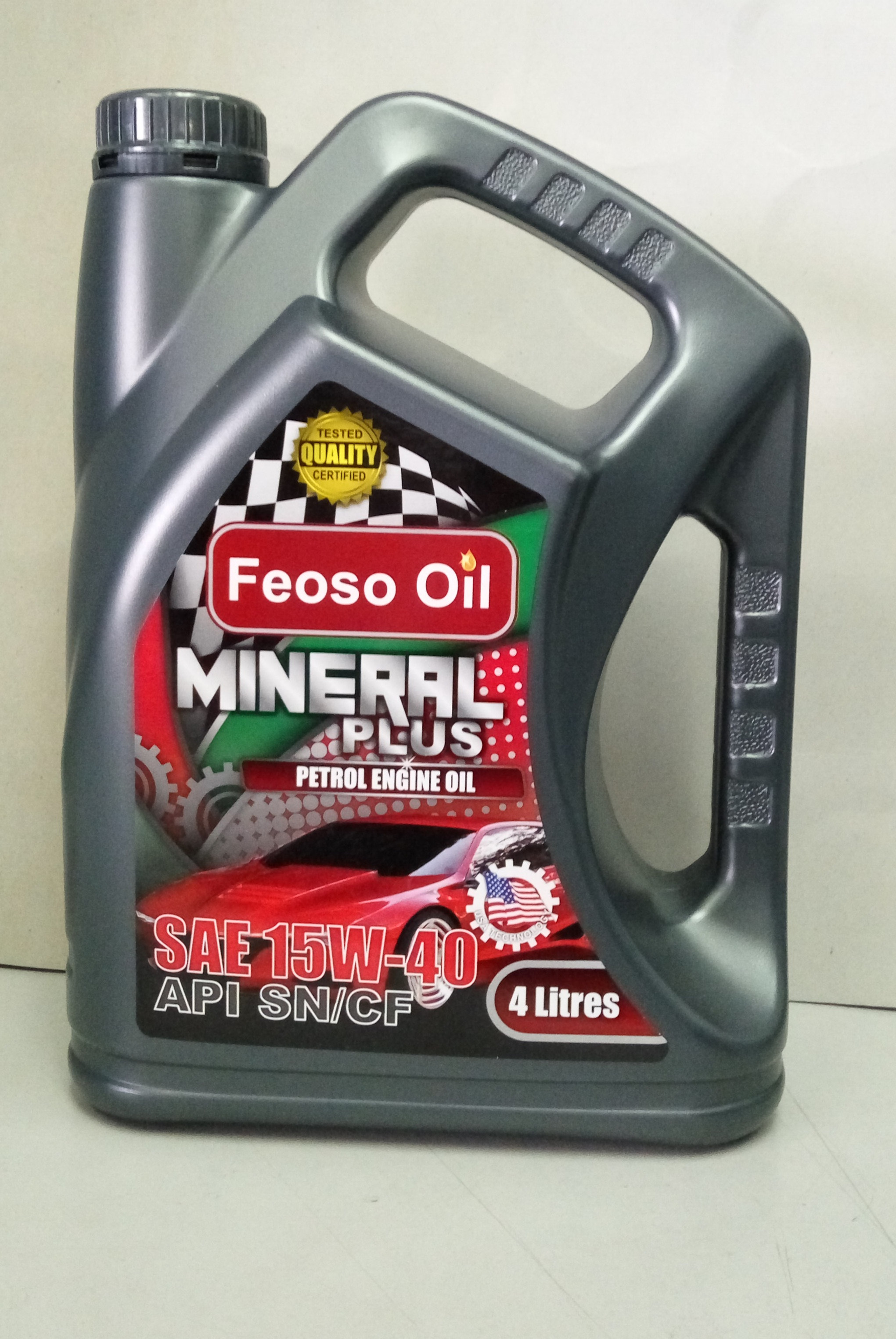 FEOSO - MINERAL PLUS SAE 15W-40 PETROL ENGINE OIL API SN/CF
