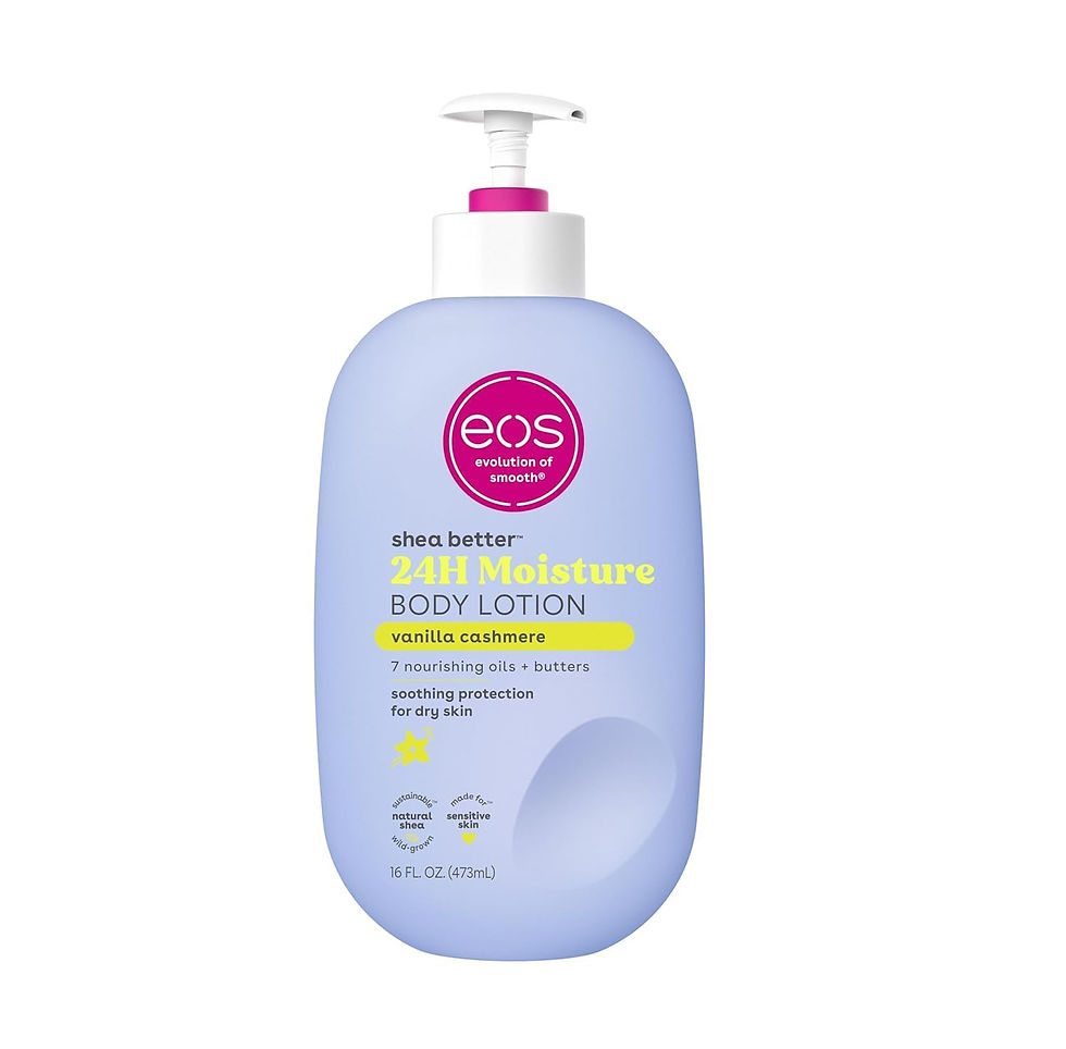 Wholesale eos Shea Better Body Lotion in Vanilla Cashmere scent, 16 fl oz bottle.