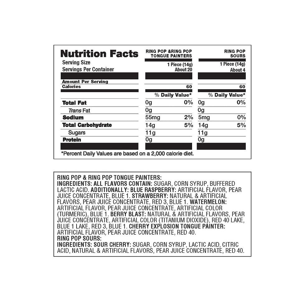 Image of Wholesale Ring Pop Lollipops – 24 Count Individually Wrapped Assorted Flavors Party Pack for Bulk Buyers