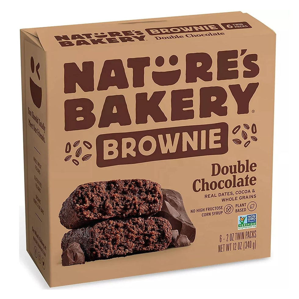 Image of Wholesale Nature’s Bakery Double Chocolate Brownies – 2 oz Individual Packs for Bulk Snack Distribution