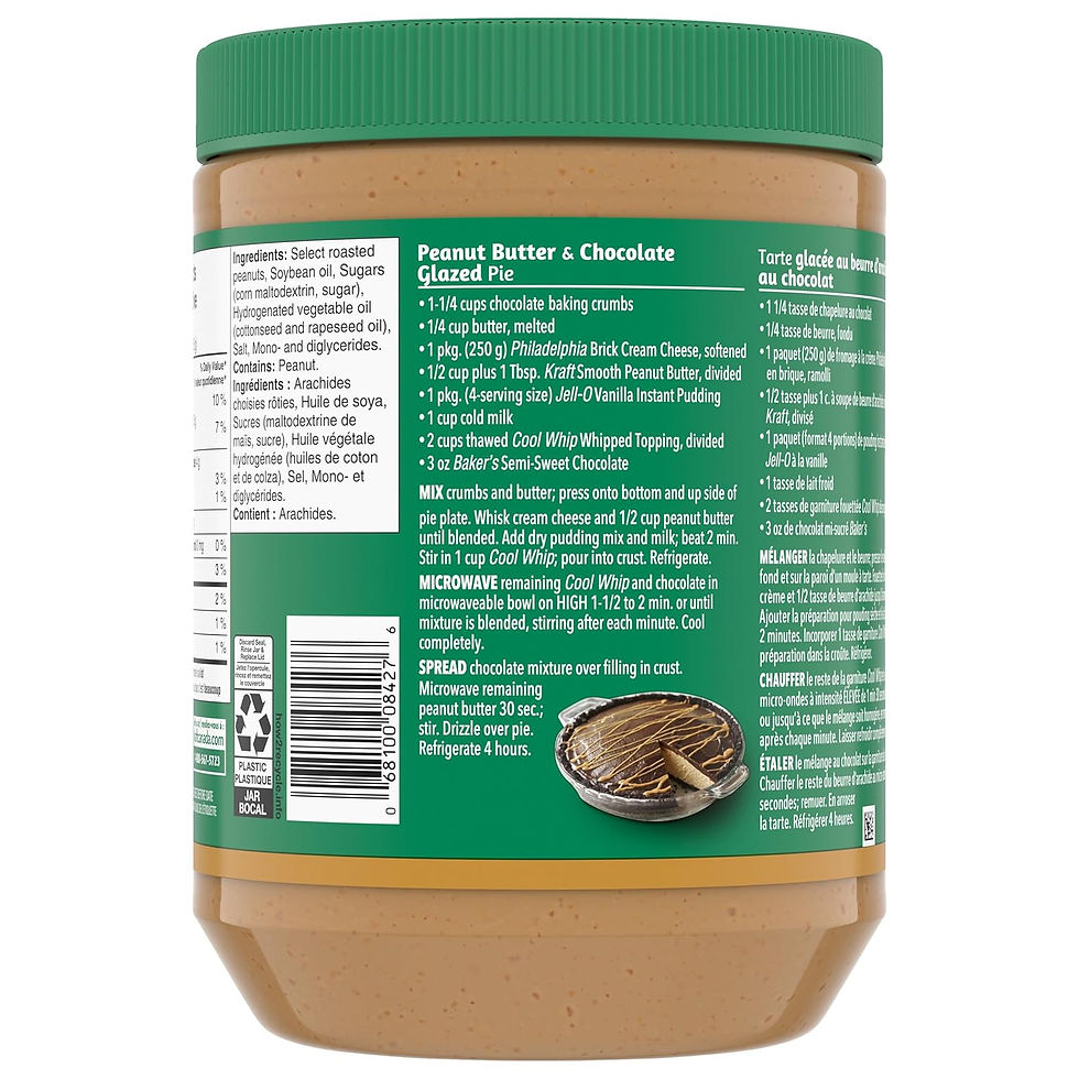 Kraft Peanut Butter Smooth 2kg Jar – Canadian Import for Wholesale