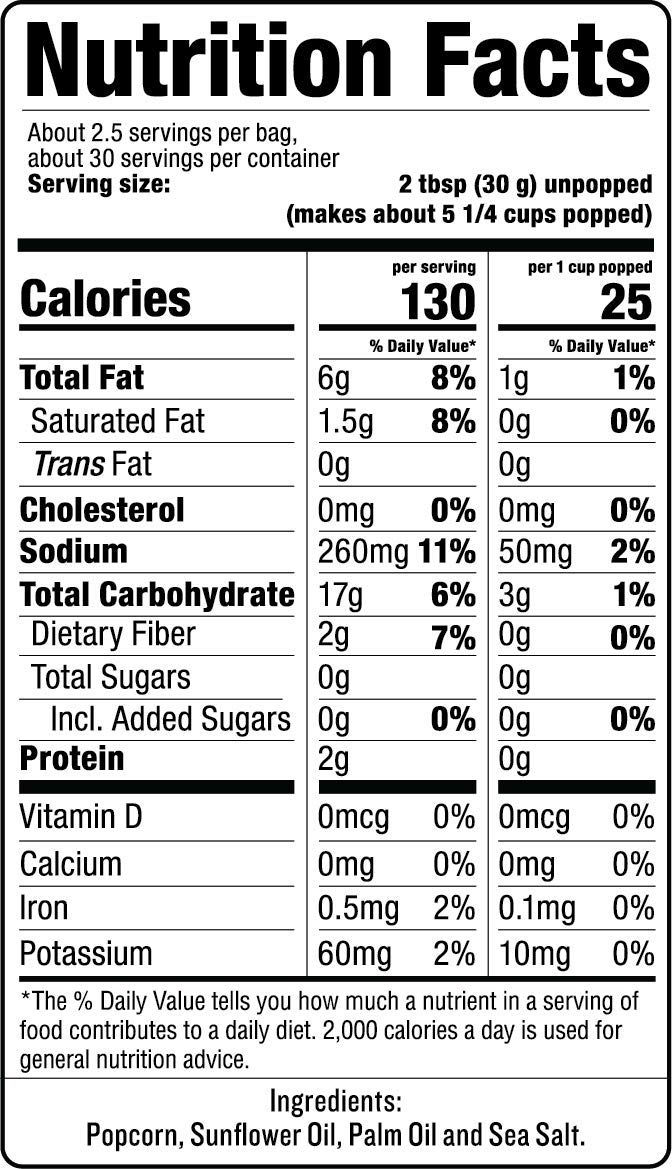 SkinnyPop Sea Salt Popcorn wholesale pack of 12 bags – 2.8 oz each, gluten-free snack