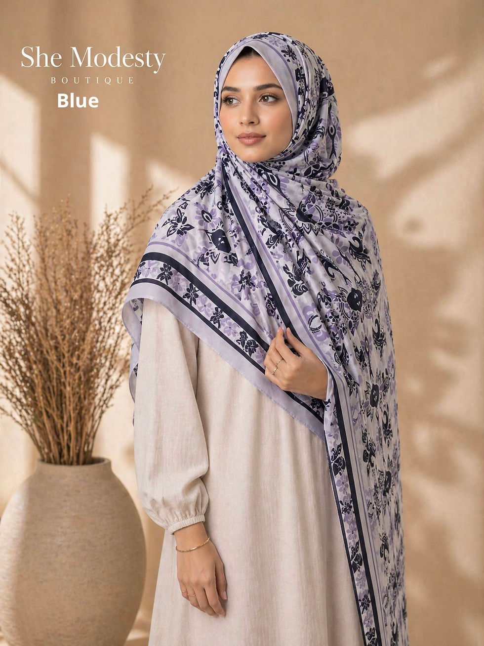 Thumbnail: 1010 - TURKISH VISCOSE COTTON FLORAL 