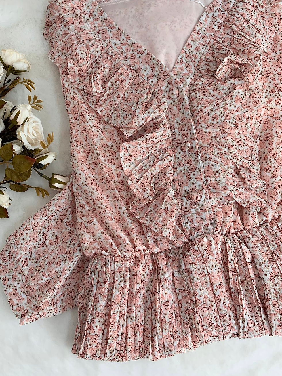 Thumbnail: 10890-TINY FLORAL MAXI DRESS 