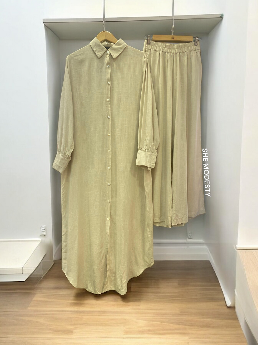 Thumbnail: 16670 - LONG ORGANIC COTTON COORDS