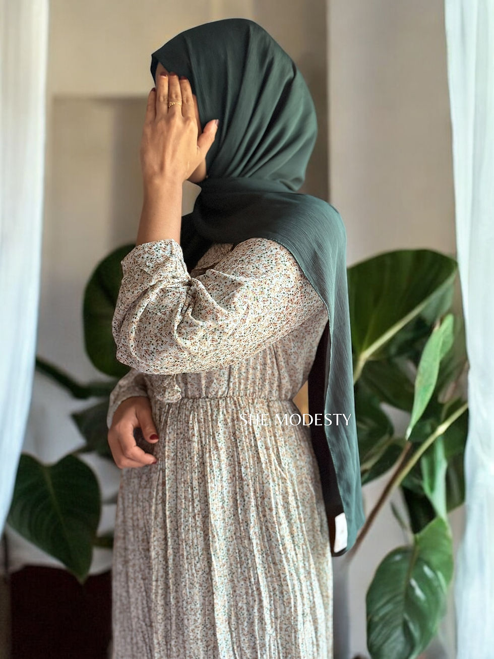 Thumbnail: 10890-TINY FLORAL MAXI DRESS 