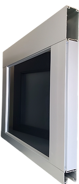 Clear Anodize Frame with Dark Tint Tempered Glass