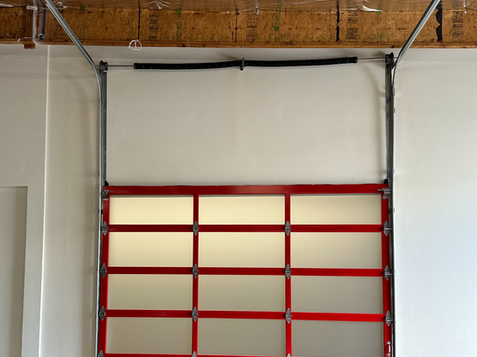 Residential Full View Garage Door with Satin Tempered Glass and Custom Sizing Options
