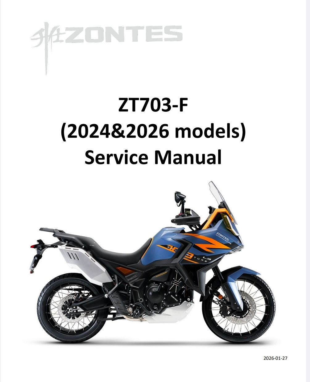 MANUAL DE SERVIÇO ZONTES 703F 2024 a 2026