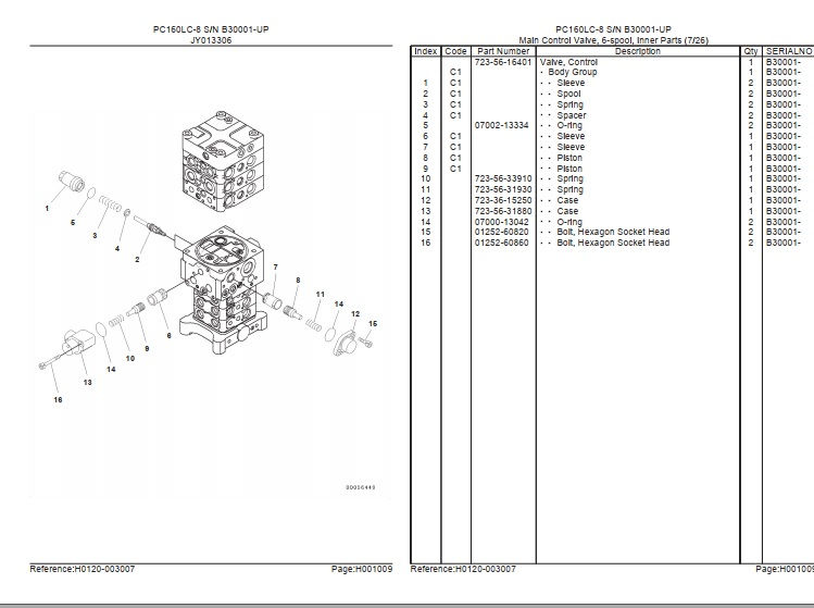 Miniatura: Catálogo de Peças Escavadeira Pc160lC-8 Komatsu