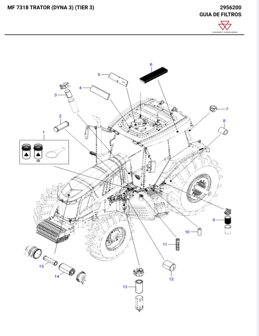 CATÁLOGO DE PEÇAS MF7318 MF 7318 - MASSEY FERGUSON