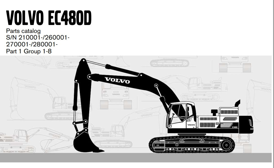 Catálogo de Peças Escavadeira EC480D - Volvo